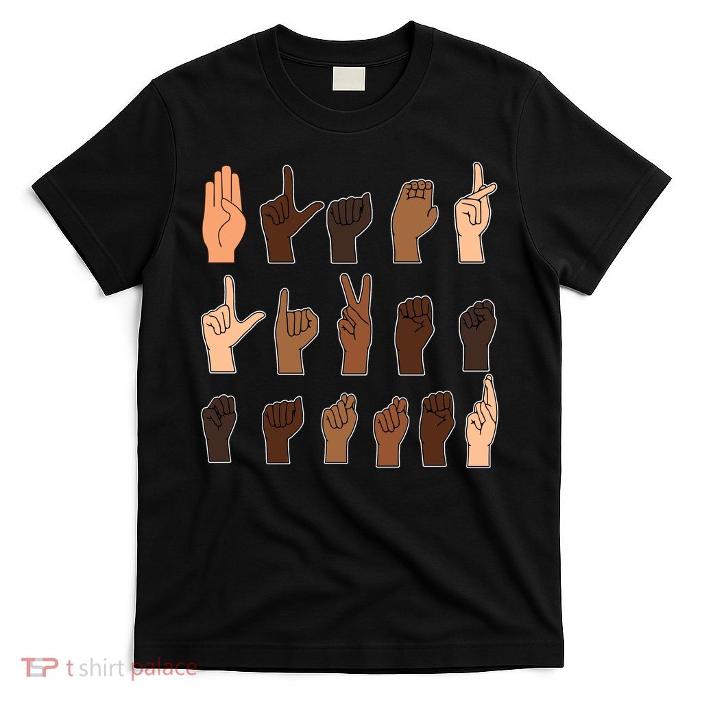 Black Lives Matter Sign Language T-Shirt
