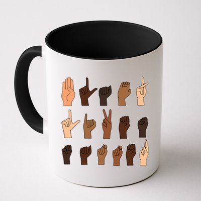 Black Lives Matter Sign Language Coffee Mug