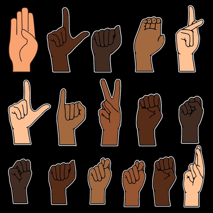 Black Lives Matter Sign Language Drawstring Bag