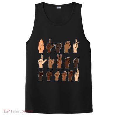 Black Lives Matter Sign Language PosiCharge Competitor Tank