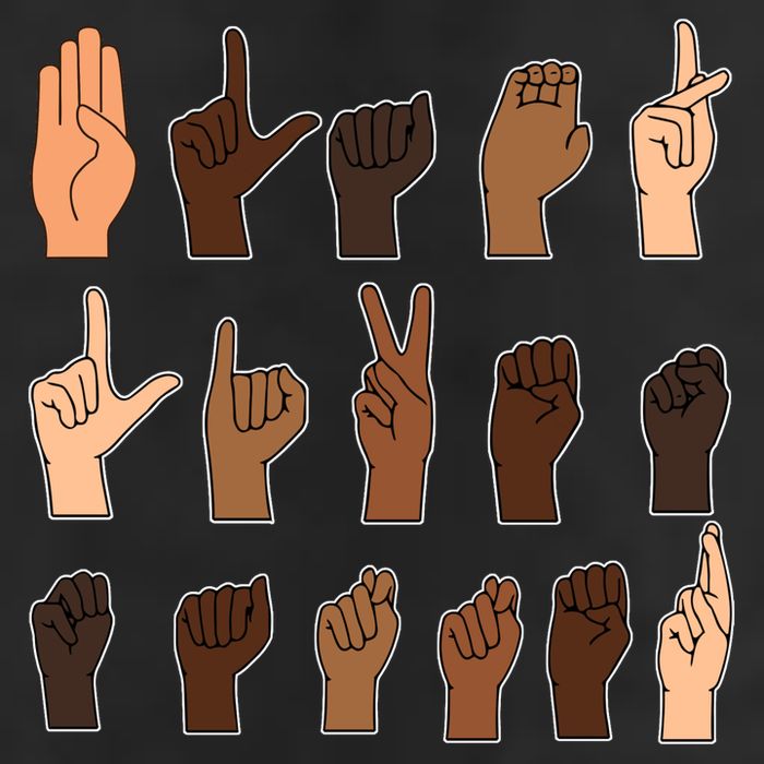 Black Lives Matter Sign Language Trucker Hat