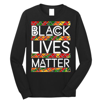 Black Lives Matter Traditional Colors Long Sleeve Shirt