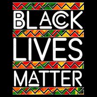 Black Lives Matter Traditional Colors Button
