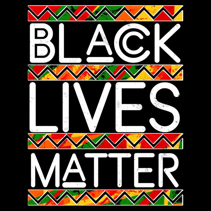 Black Lives Matter Traditional Colors Button