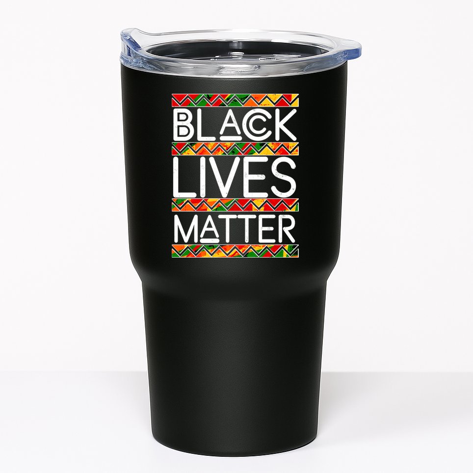 Black Lives Matter Traditional Colors Tumbler