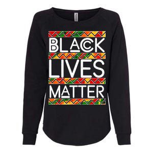 Black Lives Matter Traditional Colors Womens California Wash Sweatshirt