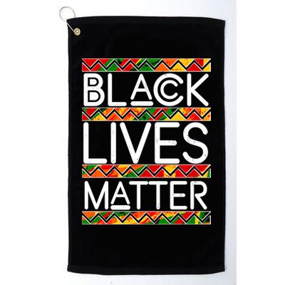 Black Lives Matter Traditional Colors Golf Towel