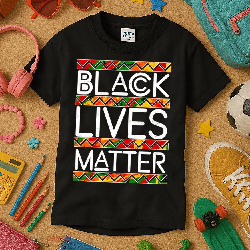 Black Lives Matter Traditional Colors Kids T-Shirt