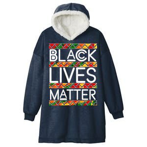 Black Lives Matter Traditional Colors Hooded Wearable Blanket