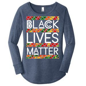 Black Lives Matter Traditional Colors Women's Perfect Tri Tunic Long Sleeve Shirt