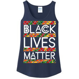 Black Lives Matter Traditional Colors Ladies Essential Tank