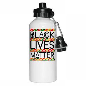 Black Lives Matter Traditional Colors Aluminum Water Bottle