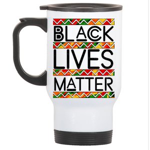 Black Lives Matter Traditional Colors Stainless Steel Travel Mug