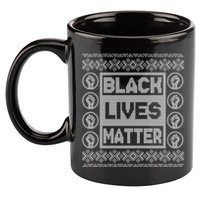 Black Lives Matter Ugly Christmas Sweater 11oz C Handle Ceramic Mug