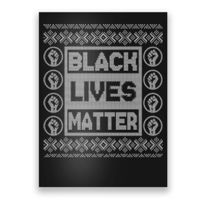 Black Lives Matter Ugly Christmas Sweater Poster