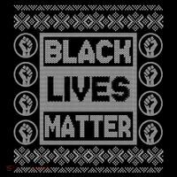 Black Lives Matter Ugly Christmas Sweater Womens T-Shirt