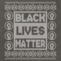 Black Lives Matter Ugly Christmas Sweater Cotton Canvas Backpack