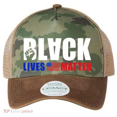 Black Lives Matter US Flag Legacy Tie Dye Trucker Hat