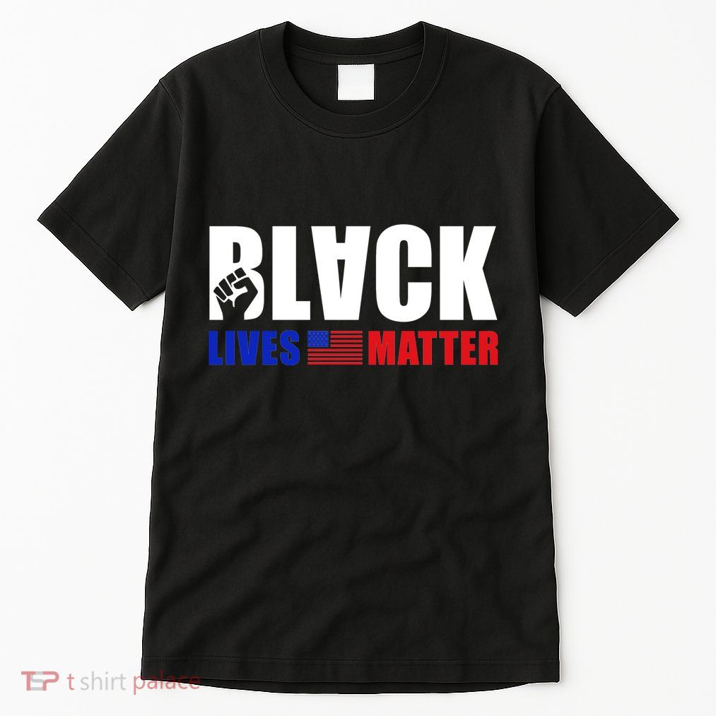 Black Lives Matter US Flag Tall T-Shirt