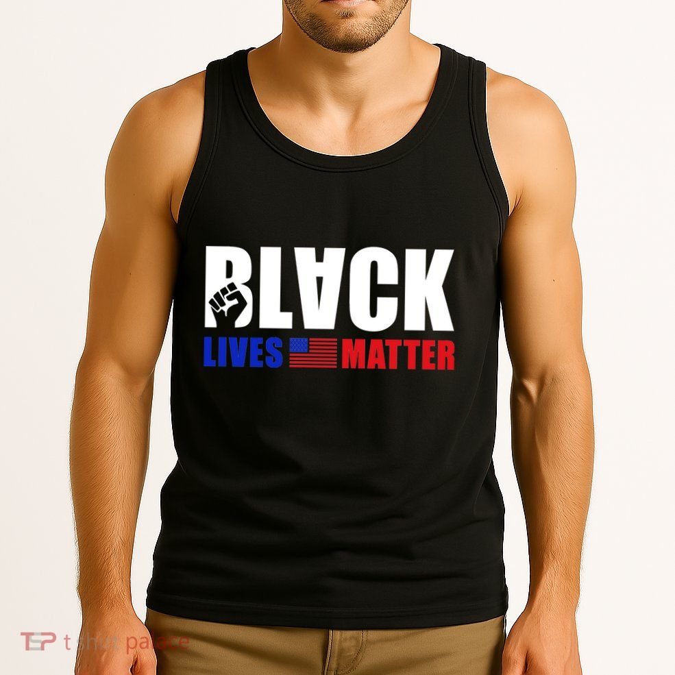 Black Lives Matter US Flag Tank Top