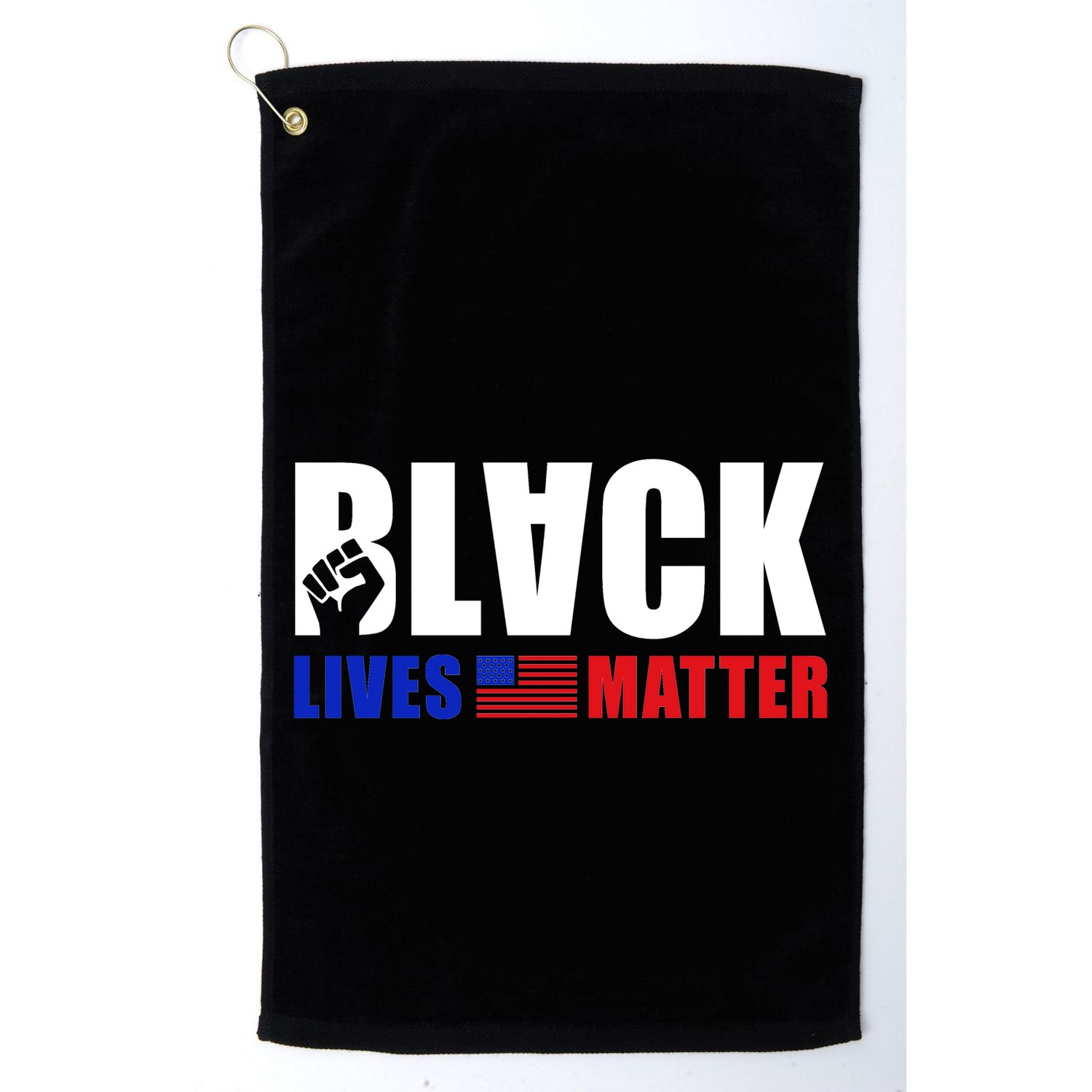 Black Lives Matter US Flag Golf Towel