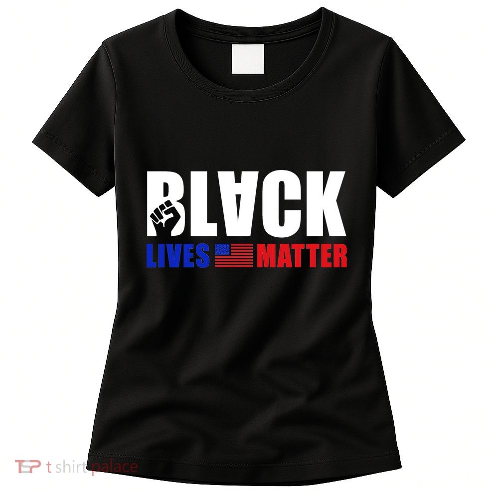Black Lives Matter US Flag Women's T-Shirt