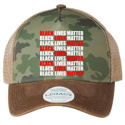 Black Lives Matter Word Mash-Up Design Legacy Tie Dye Trucker Hat
