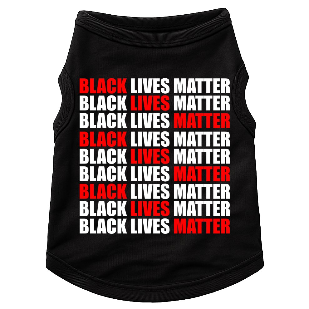 Black Lives Matter Word Mash-Up Design Doggie Tank