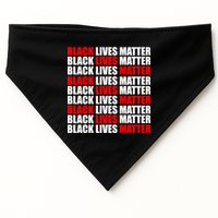 Black Lives Matter Word Mash-Up Design USA-Made Doggie Bandana