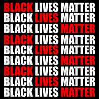 Black Lives Matter Word Mash-Up Design USA-Made Doggie Bandana