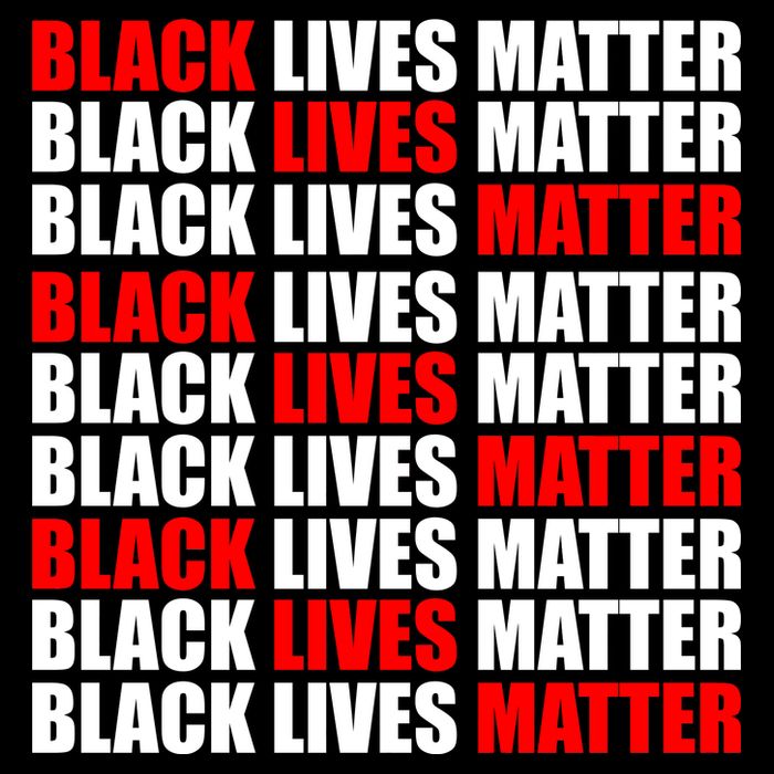 Black Lives Matter Word Mash-Up Design USA-Made Doggie Bandana