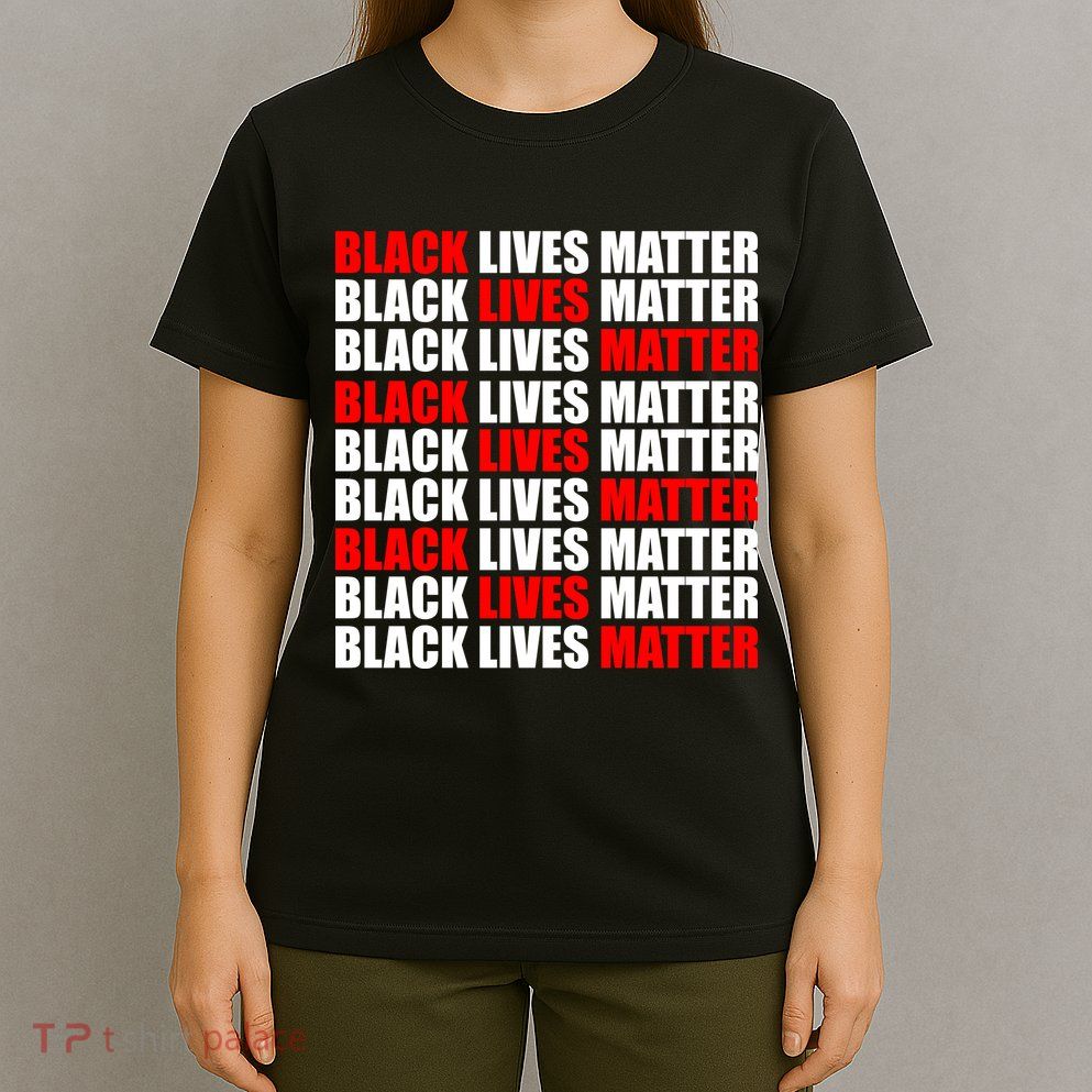 Black Lives Matter Word Mash-Up Design T-Shirt