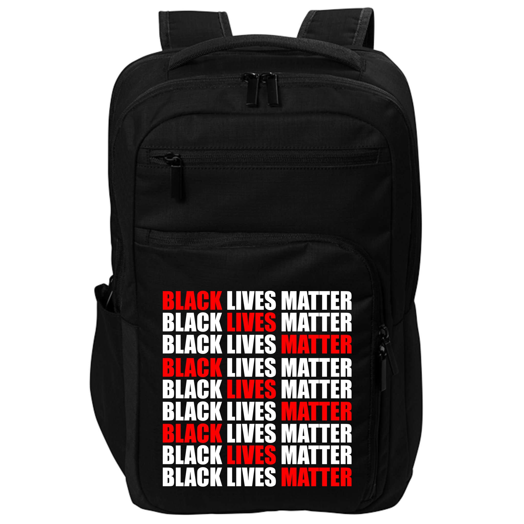 Black Lives Matter Word Mash-Up Design Impact Tech Backpack