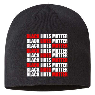 Black Lives Matter Word Mash-Up Design Sustainable Beanie