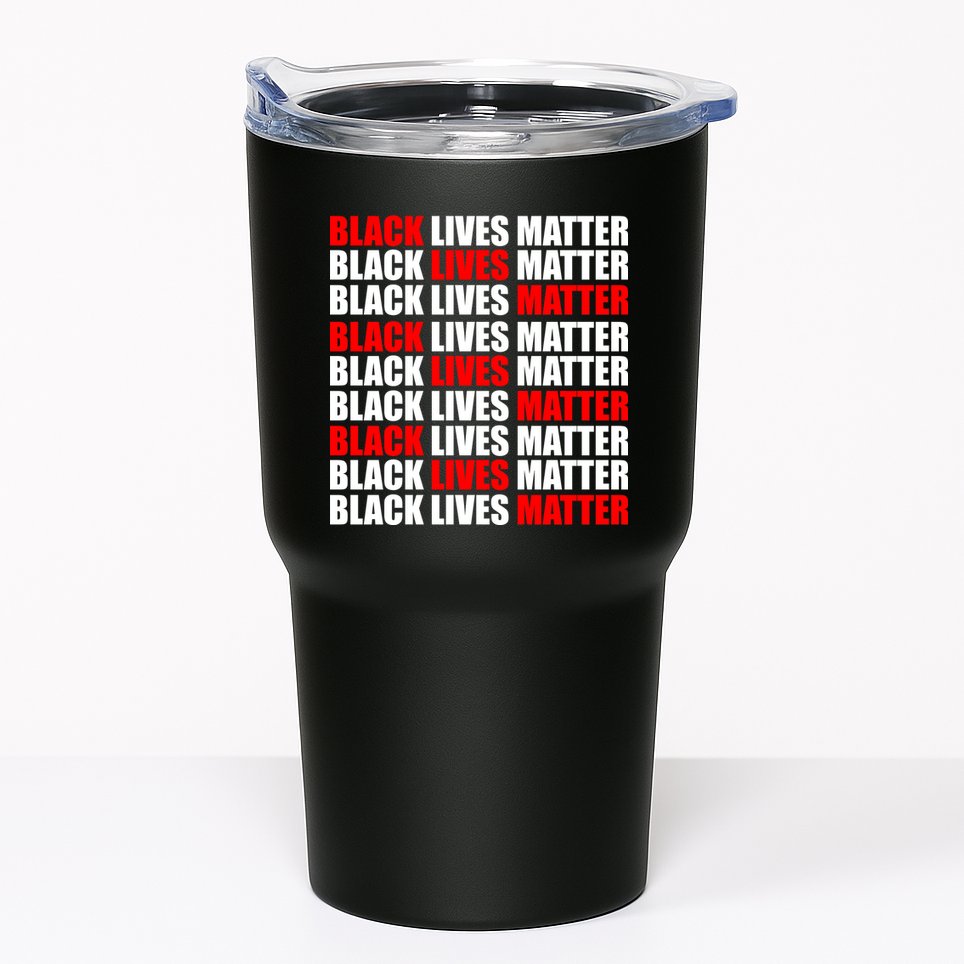 Black Lives Matter Word Mash-Up Design Tumbler