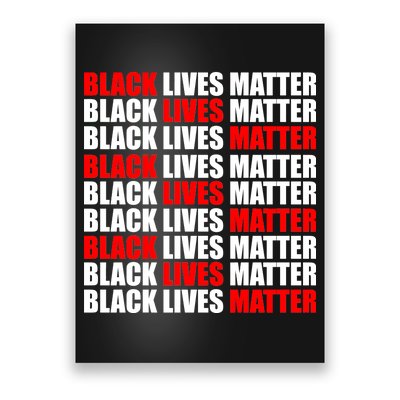 Black Lives Matter Word Mash-Up Design Poster