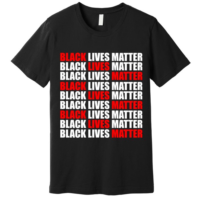 Black Lives Matter Word Mash-Up Design Premium T-Shirt