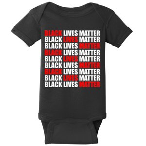 Black Lives Matter Word Mash-Up Design Baby Bodysuit