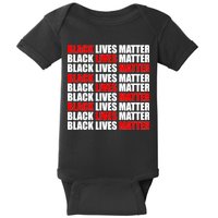 Black Lives Matter Word Mash-Up Design Baby Bodysuit