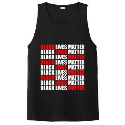 Black Lives Matter Word Mash-Up Design PosiCharge Competitor Tank