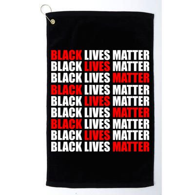 Black Lives Matter Word Mash-Up Design Golf Towel