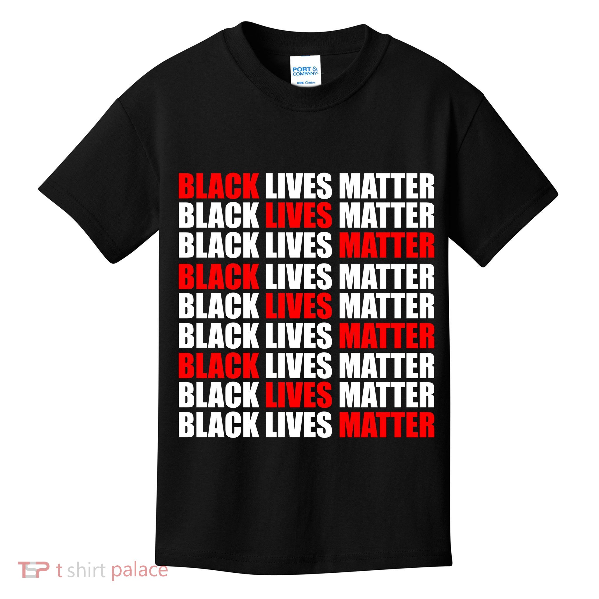 Black Lives Matter Word Mash-Up Design Kids T-Shirt