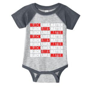 Black Lives Matter Word Mash-Up Design Infant Baby Jersey Bodysuit