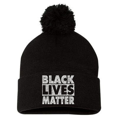 Black Lives Matters Victim Names Pattern Pom Pom 12in Knit Beanie