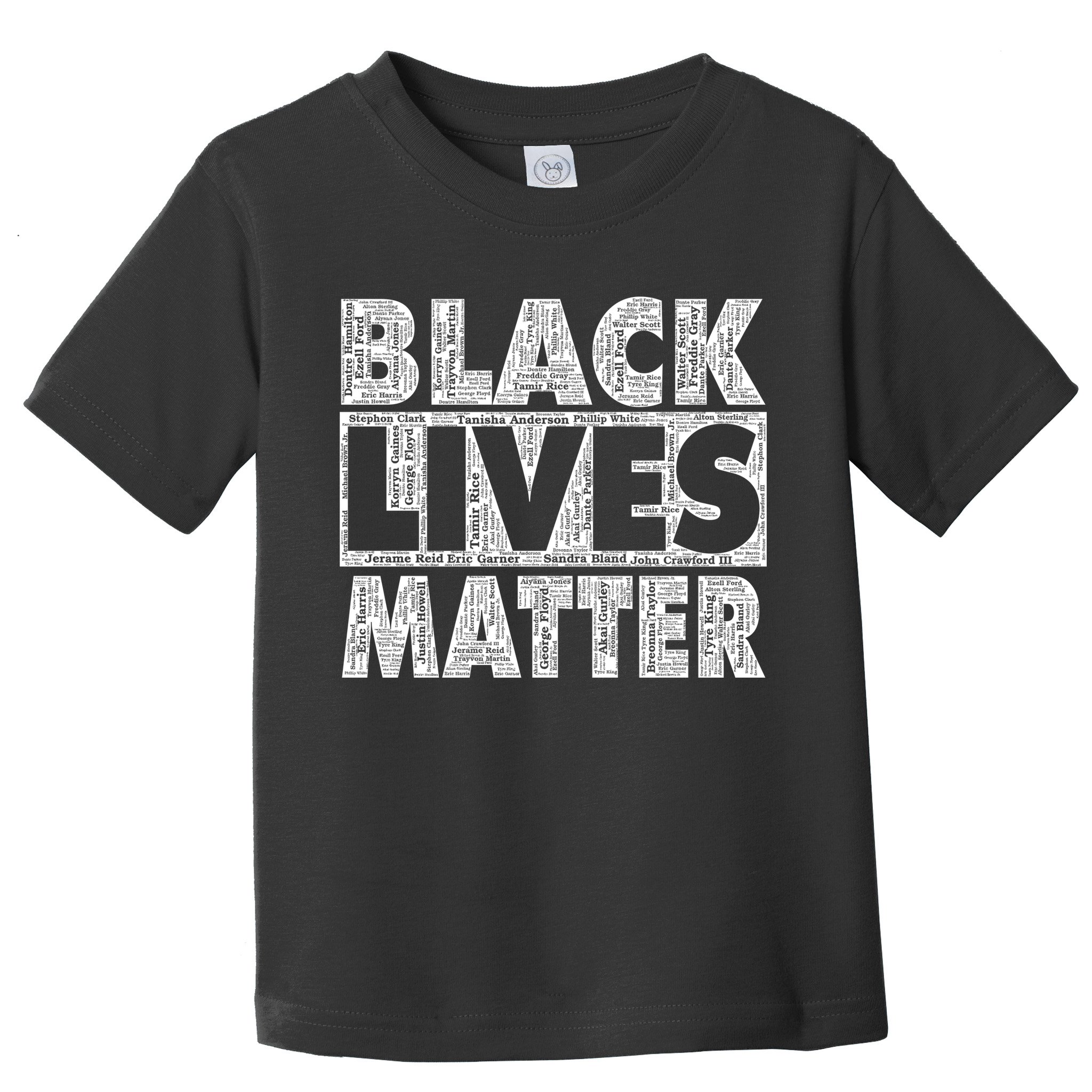 Black Lives Matters Victim Names Pattern Toddler T-Shirt