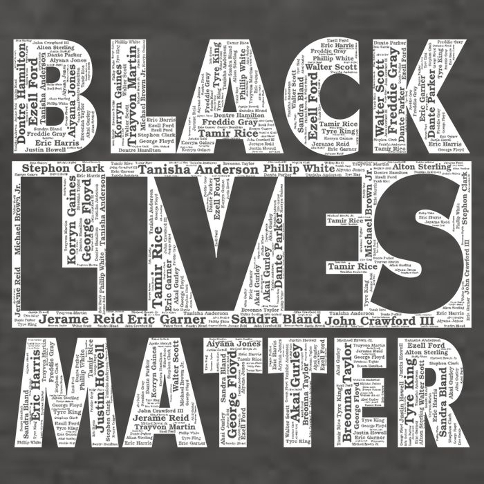 Black Lives Matters Victim Names Pattern Vector Backpack
