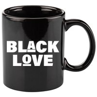 Black Love 11oz C Handle Ceramic Mug
