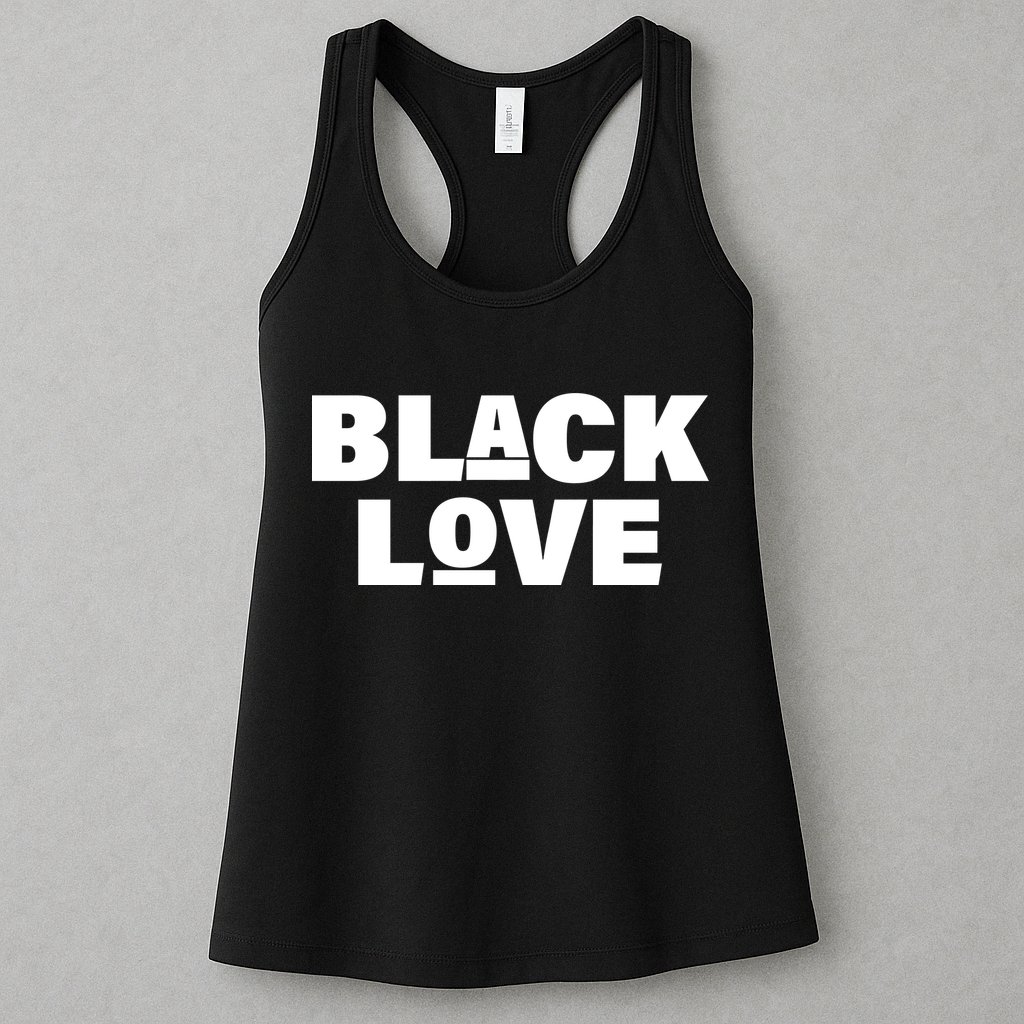Black Love Womens Tank Top