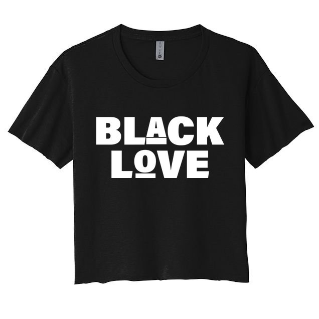 Black Love Crop Top