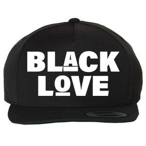 Black Love Wool Snapback Cap